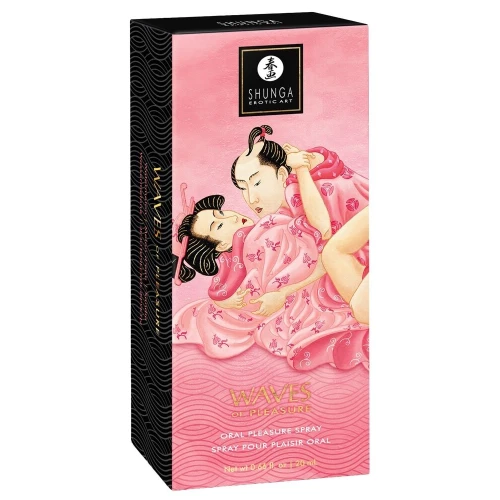 На фото спрей для усиления слюноотделения Shunga Waves of Pleasure Watermelon