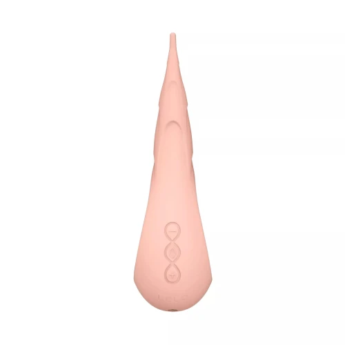 На фото розовый клиторальный вибратор LELO DOT Cruise Peach Please, точечная стимуляция, технология Infinite Lo