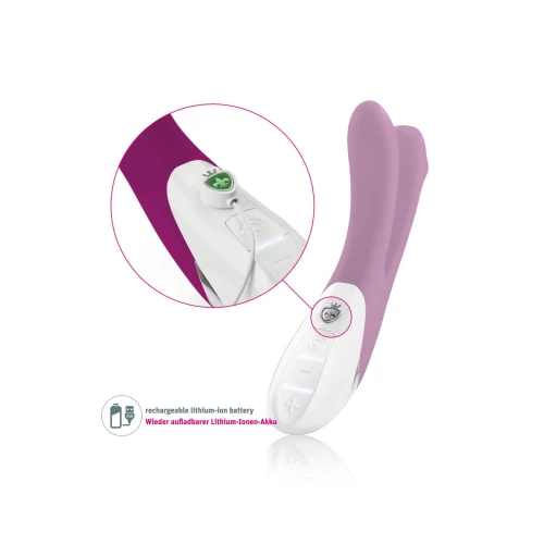 На фото вибратор Mystim Bon Aparte oh so aubergine