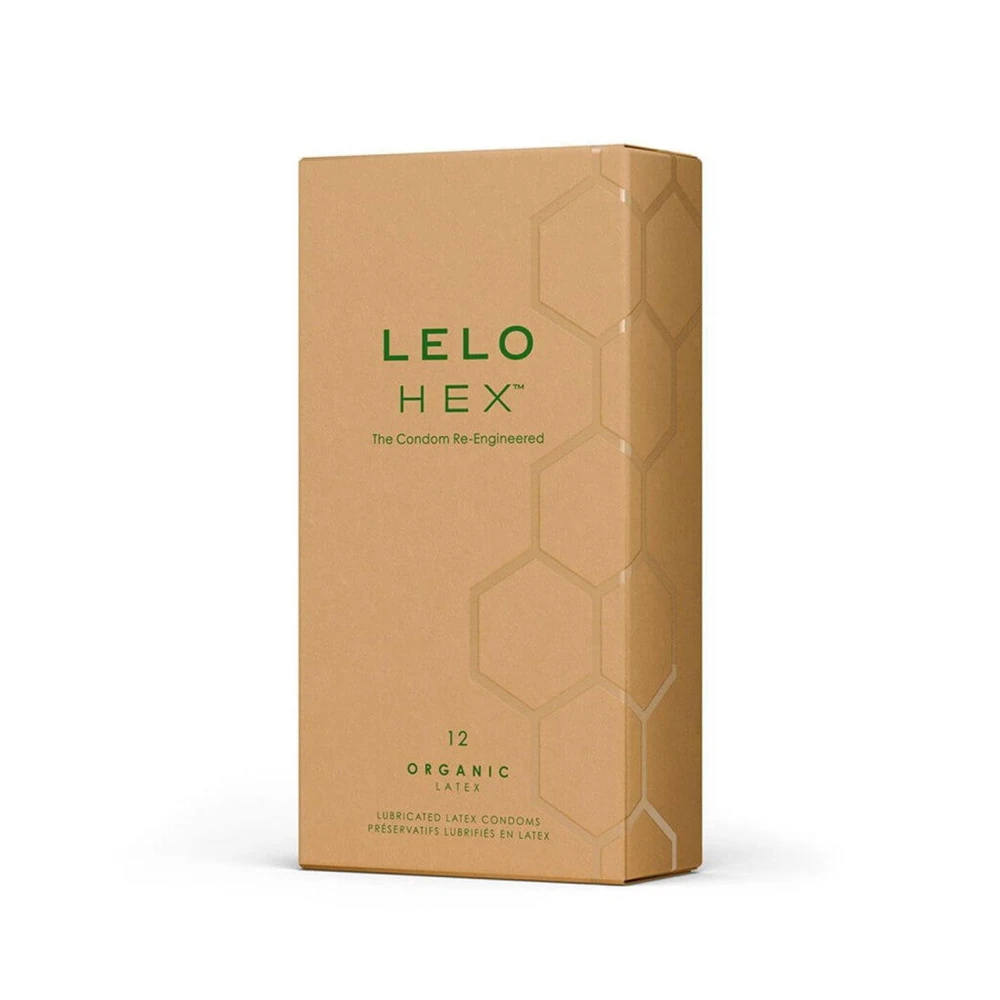 Презервативы LELO HEX Condoms Organic 12 Pack, тонкие и суперпрочные