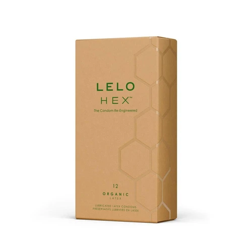 Презервативы LELO HEX Condoms Organic 12 Pack, тонкие и суперпрочные