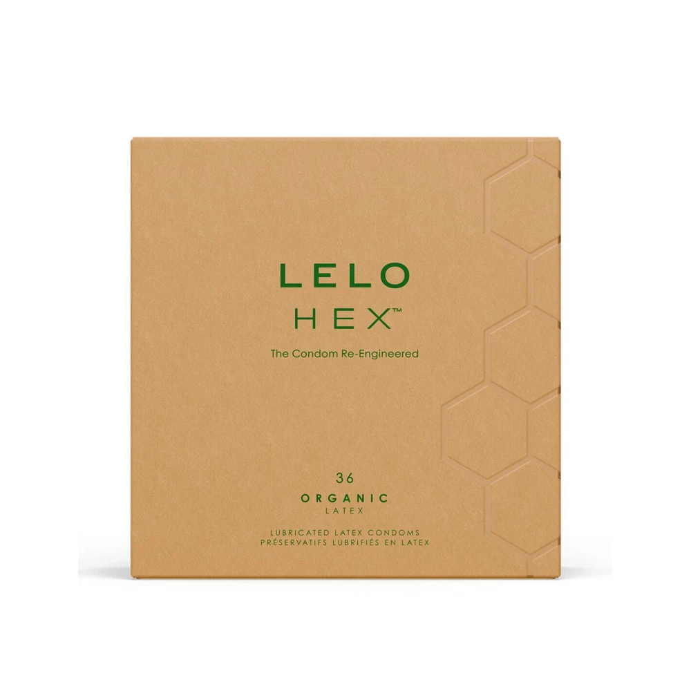 Презервативы LELO HEX Condoms Organic 36 Pack, тонкие и суперпрочные