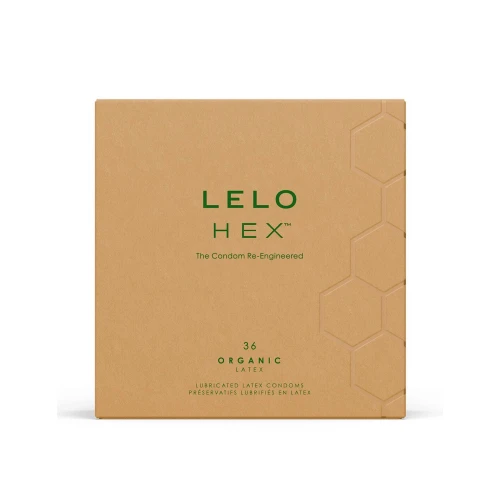 Презервативи LELO HEX Condoms Organic 36 Pack, тонкі та суперміцні 