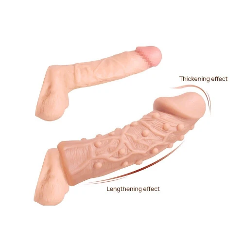 На фото насадка Kokos Extreme Sleeve ES.06 розмір S, що потовщує, стимулюючий рельєф