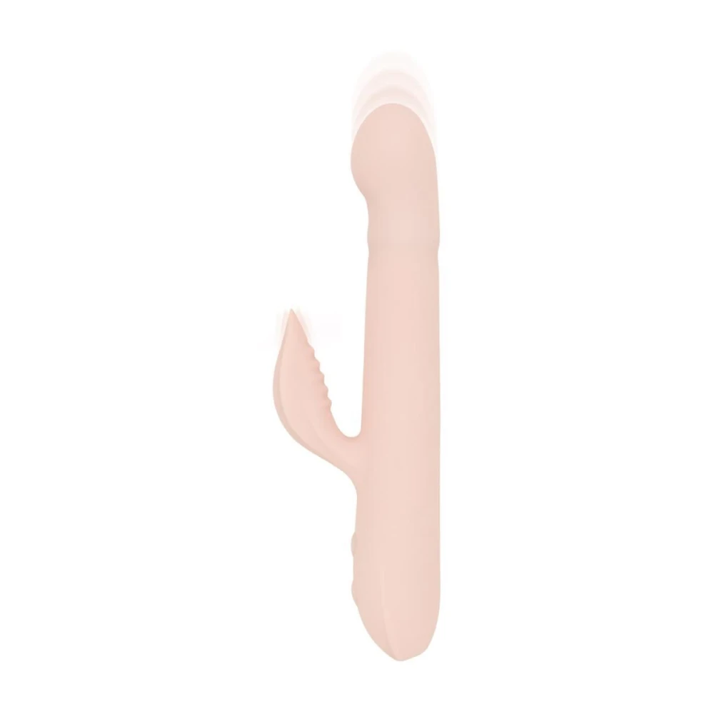 Вібратор-кролик Good Vibes Only - SHAI Thrusting Vibrator Soft Silicone - Pink 