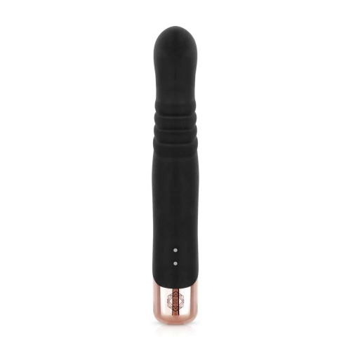 На фото вибратор-кролик Rosy Gold - Rabbit Vibrator with thrusting function - Blac