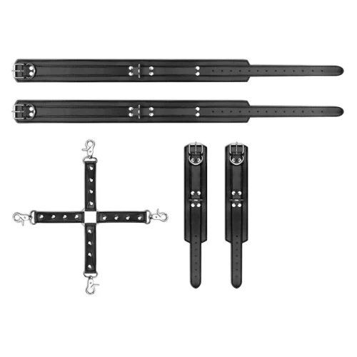 На фото изображении фиксаторы Bedroom Fantasies Cuffs & Hogtie 