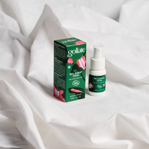На фото изображен анальный релаксант Goliate Relaxant Anal 30 мл, обезболивающий эффект, натуральный соста