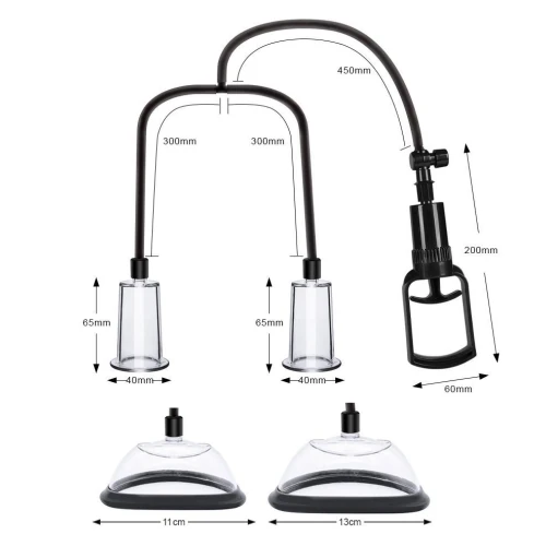 На фото вакуумный насос для груди и сосков Men Powerup Passion Pum