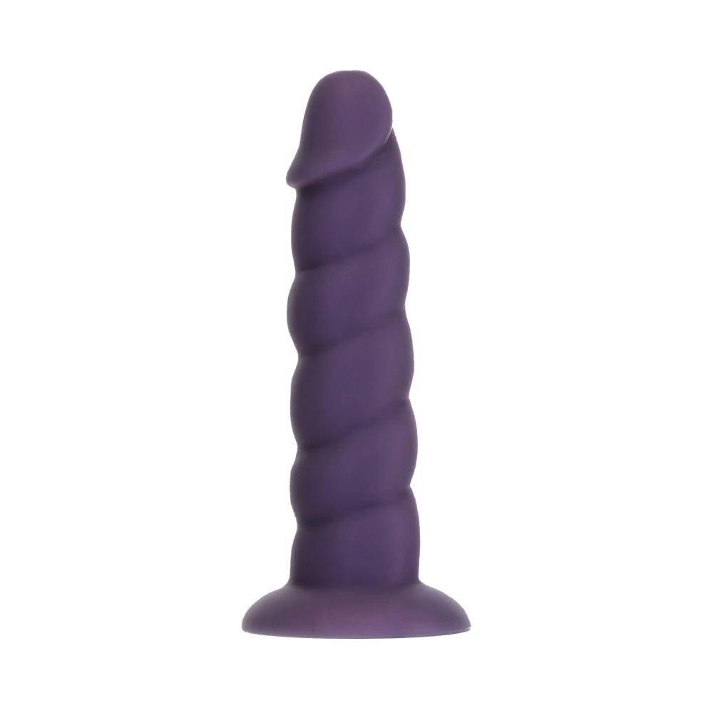 Фаллоимитатор Fantasy by Addiction Unicorn Dildo 7” Purple, виброшар в подарок