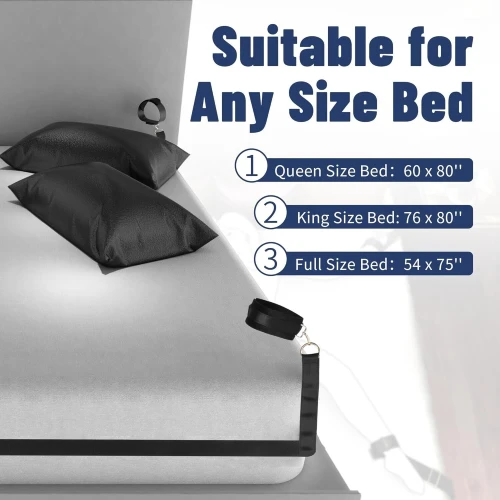 На фото БДСМ набор LOCKINK YEAHWOW Bed Restraint set