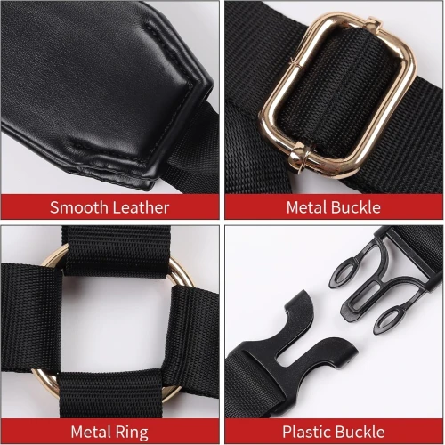 На фото БДСМ-набор LOCKINK YEAHWOW Black Doggy Style Saddle set