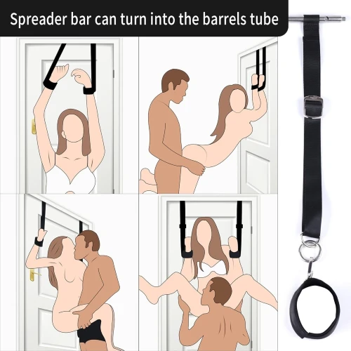 На фото БДСМ набор LOCKINK YEAHWOW Door Swing & Leg Spreader Bondage set