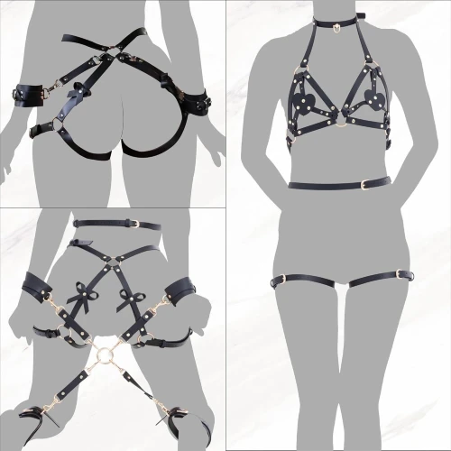 На фото БДСМ-набор LOCKINK YEAHWOW Forced Nadu pose correction set