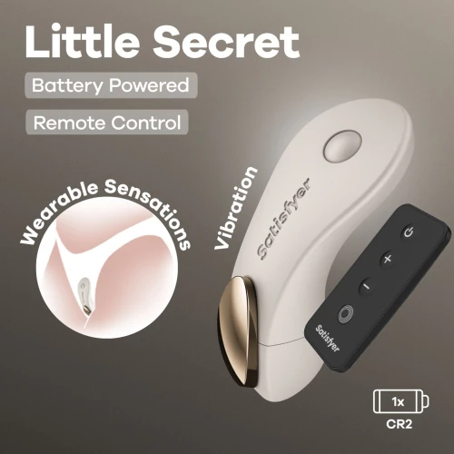 На фото вибратор у трусики Satisfyer Little Secret Battery Series с пультом ДУ