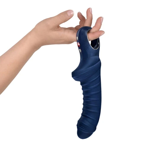 На фото вибратор для точки G Fun Factory TIGER Nightblue, ребристый, подходит для анальной стимуляции