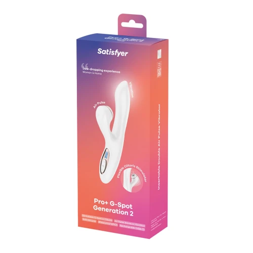 На фото вакуумный вибратор-кролик Satisfyer Pro+ G-Spot Generation 2 White