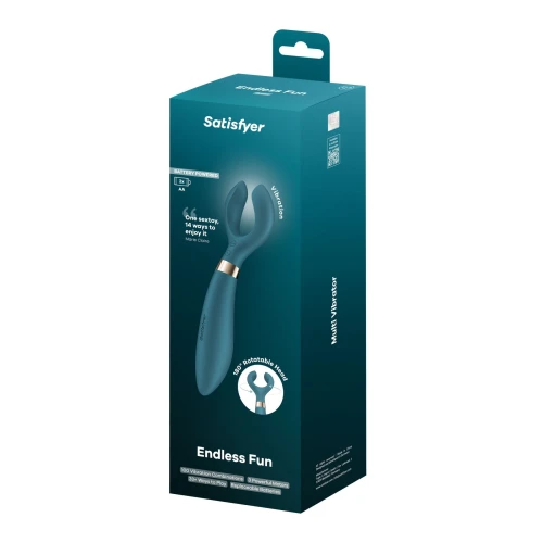 На фото вибратор для пар Satisfyer Endless Fun Battery Series, три мотора, многофункциональный