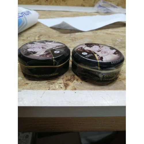 Массажная свеча Shunga Mini Massage Candle - Intoxicating Chocolate (30 мл) (примятая упаковка)