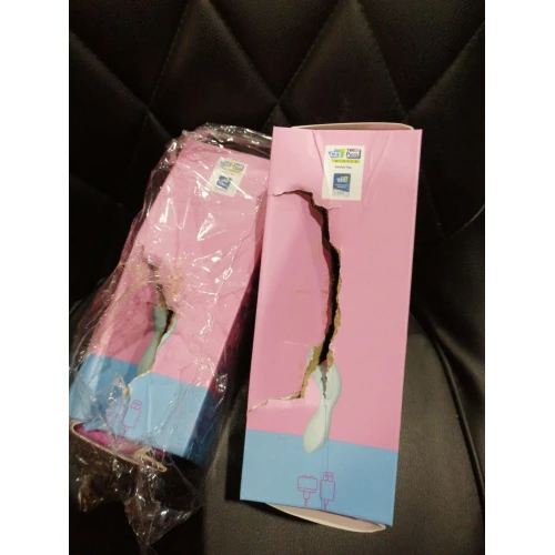 Вакуумный смарт-стимулятор с вибрацией Satisfyer Curvy Trinity 5 (Blue) (порвана упаковка!!!)