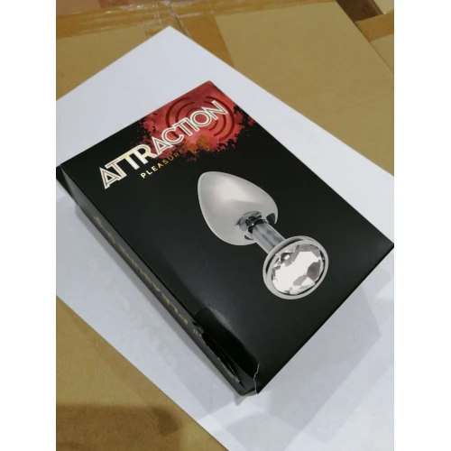 Анальная пробка с кристаллом MAI Attraction Toys №73 (мятая упаковка)