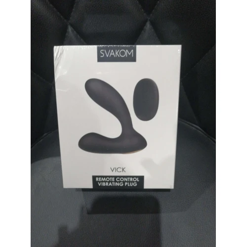 Массажер простаты и вибратор точки G с пультом ДУ Svakom Vick Black (мятая упаковка)