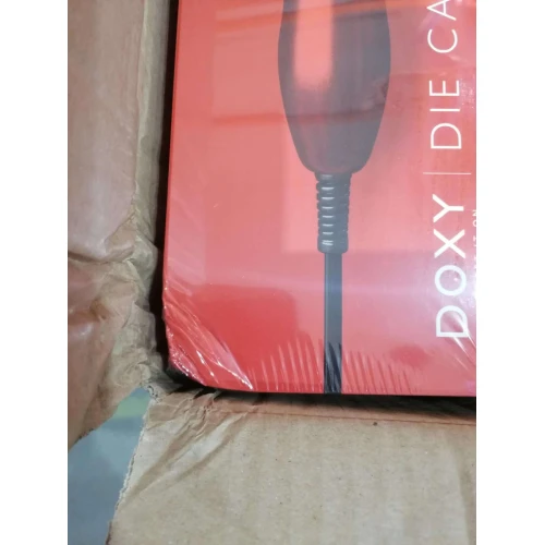 Вибромассажер DOXY Die Cast Red (мятая упаковка), очень мощный, питание 220В
