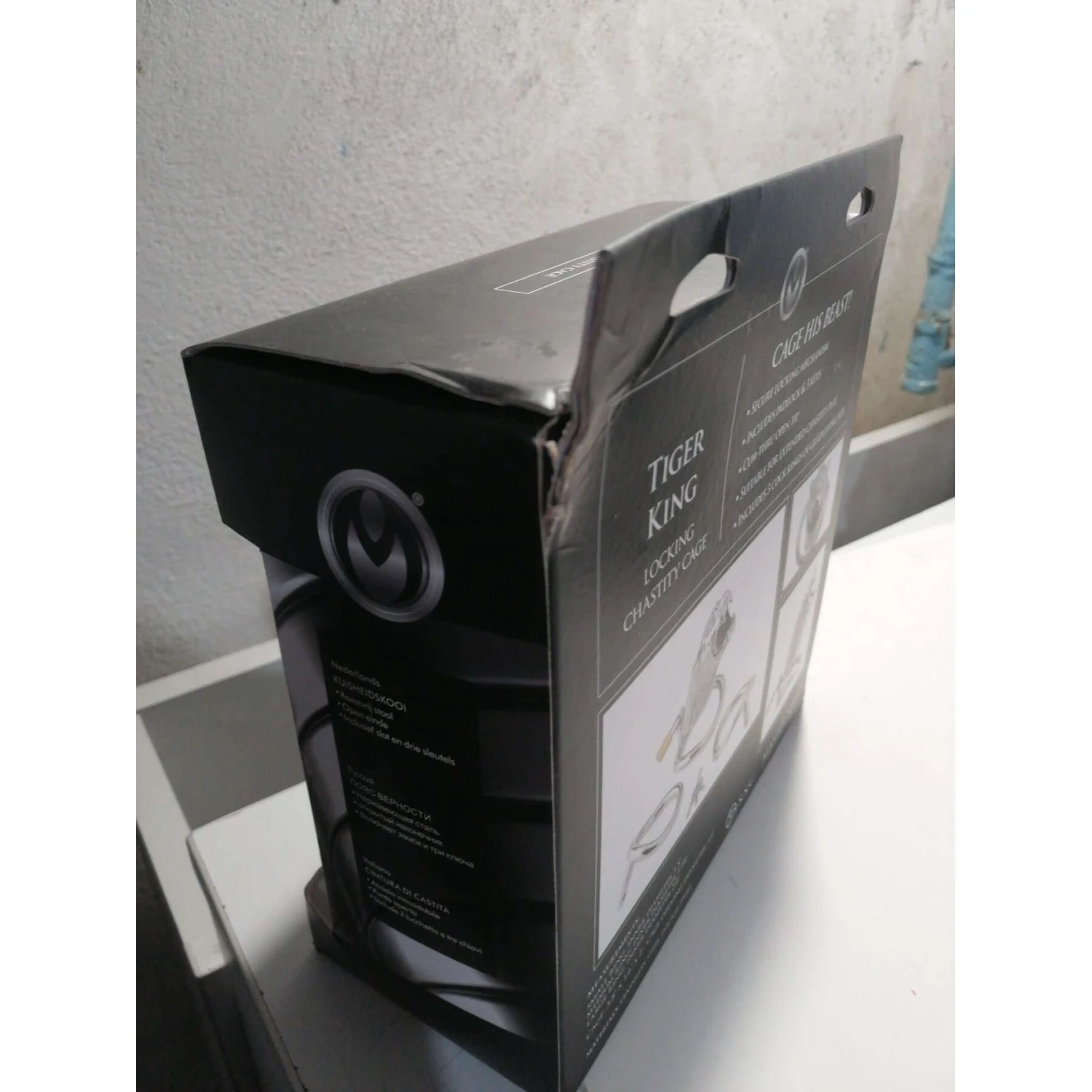 Клетка для члена Master Series Tiger King Cock Cage With Lock (мятая упаковка!!!)