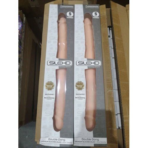 Фаллоимитатор двойной SIlexD Model 1 Double Dong S FleshSZ02 Flesh (мятая упаковка)
