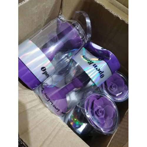 Силиконовая анальная пробка Love To Love OPEN ROSES S SIZE - PURPLE RAIN (мятая упаковка)