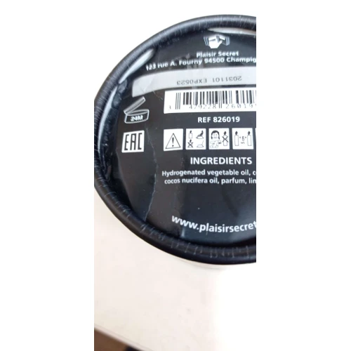 Массажная свеча Plaisirs Secrets Peach (80 мл) (небольше повреждения упаковки)