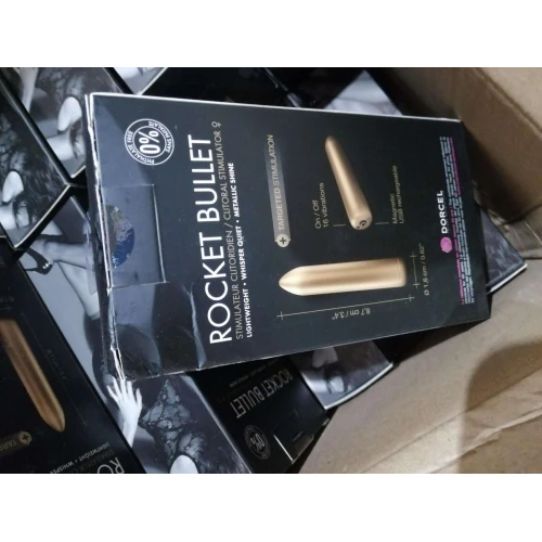 Перезаряжаемая вибропуля Dorcel Rocket Bullet Gold (мятая упаковка)