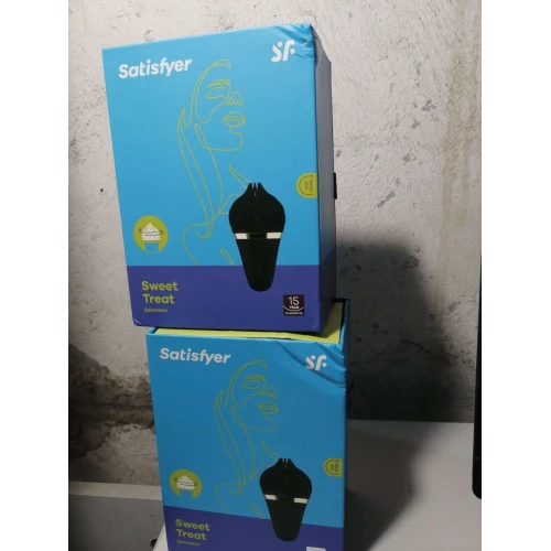 Мороженка спиннатор Satisfyer Lay-On - Sweet Treat Black/Gold (мятая упаковка!!!)