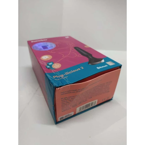 Анальная смарт-вибропробка Satisfyer Plug-ilicious 2 Black (мятая упаковка)