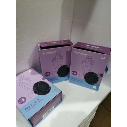 Вакуумный стимулятор Satisfyer Pro To Go 3 Black (мятая упаковка)