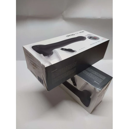 Кончающий фаллоимитатор Strap-On-Me Dildo Cum Black (мятая упаковка)