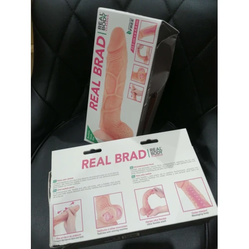 Фаллоимитатор с подвижной крайней плотью Real Body - Real Brad (испорчена упаковка)