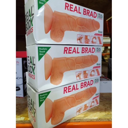 Фаллоимитатор с подвижной крайней плотью Real Body - Real Brad (испорчена упаковка)