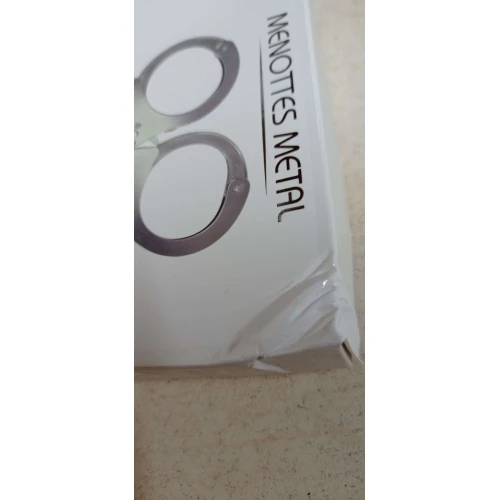 Наручники металлические Adrien Lastic Handcuffs Metallic (полицейские) (мятая упаковка)