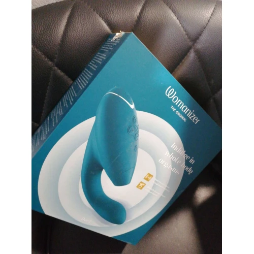 Вакуумный клиторальный стимулятор Womanizer Duo 2 - Petrol (мятая упаковка!!!)