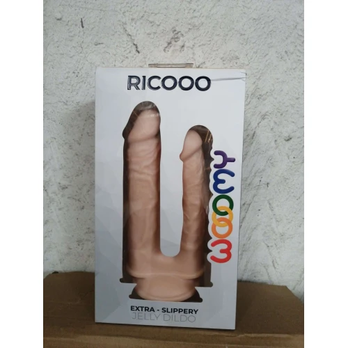 Двойной фаллоимитатор Wooomy Ricooo (мятая упаковка)