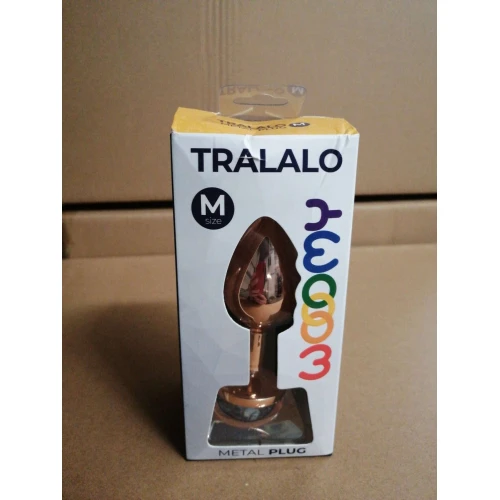 Анальная пробка Wooomy Tralalo Metal Plug Size M (мятая упаковка)