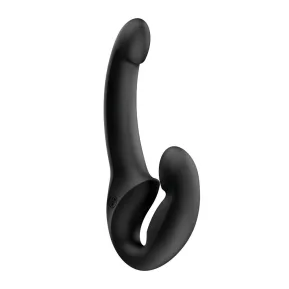 На фото безремінний страпон Fun Factory SHARE LITE Black, регульований, полегшена модель