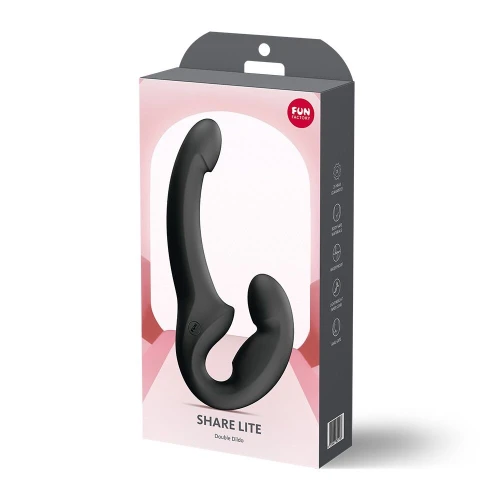 На фото безремінний страпон Fun Factory SHARE LITE Black, регульований, полегшена модель