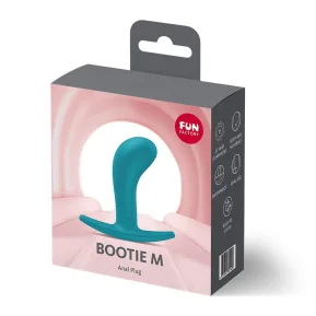На фото анальна пробка Fun Factory BOOTIE L Aquamarine, діаметр 3,8 см, тонкий обмежувач