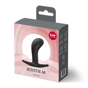 На фото анальна пробка Fun Factory BOOTIE M Black, діаметр 3,3 см, тонкий обмежувач