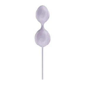 На фото вагінальні кульки Fun Factory SMARTBALLS DUO Purple, 2 шт, діаметр 3,2 та 3,6 см