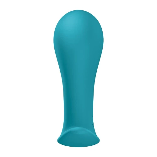 На фото анальна пробка Fun Factory BOOTIE L Aquamarine, діаметр 3,8 см, тонкий обмежувач