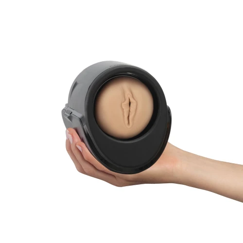 На фото інтерактивна секс-машина для чоловіків Kiiroo Keon Wi-Fi Combo Set з мастурбатором Feel Victoria 