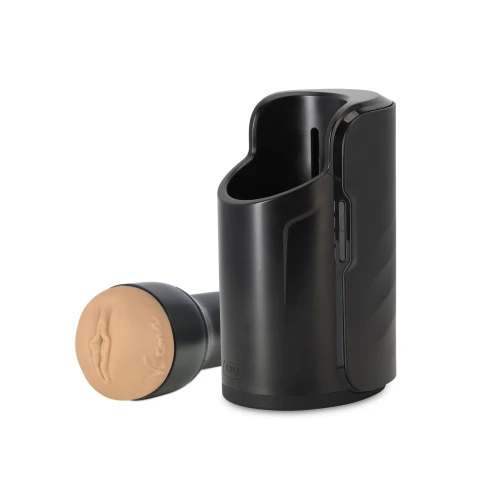 На фото інтерактивна секс-машина для чоловіків Kiiroo Keon Wi-Fi Combo Set з мастурбатором Feel Victoria 